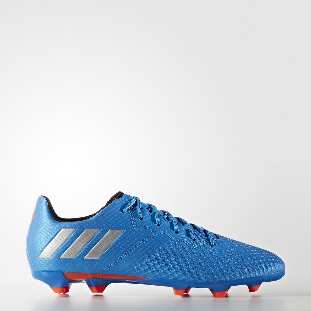 Adidas Messi 16.3 Firm Ground - ποδοσφαιρικα παπουτσια για αγορια - Μπλε/Ασημι/Μαυρα,Μέγεθος: EU 27